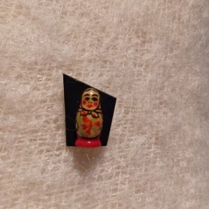 Matrioska artisan pin